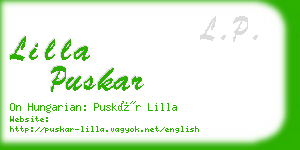 lilla puskar business card